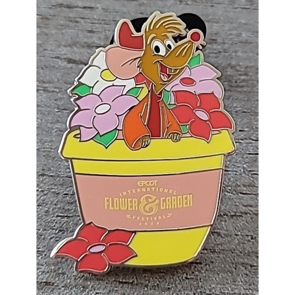 Disney Epcot flower & garden festival Mystery pin 2024 Jaq Mouse